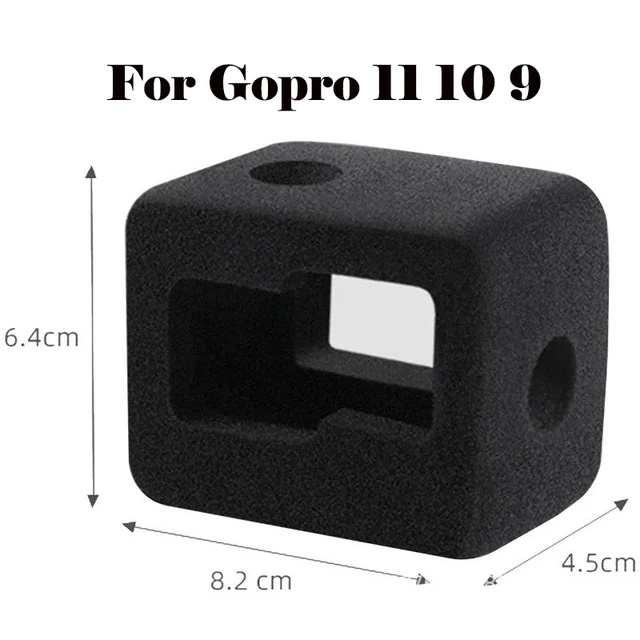เคสโฟม ป้องกันเสียงรบกวน อุปกรณ์เสริม สําหรับกล้อง DJI Osmo Action 4 3 GoPro Hero 12 11 10 9 7 6 5