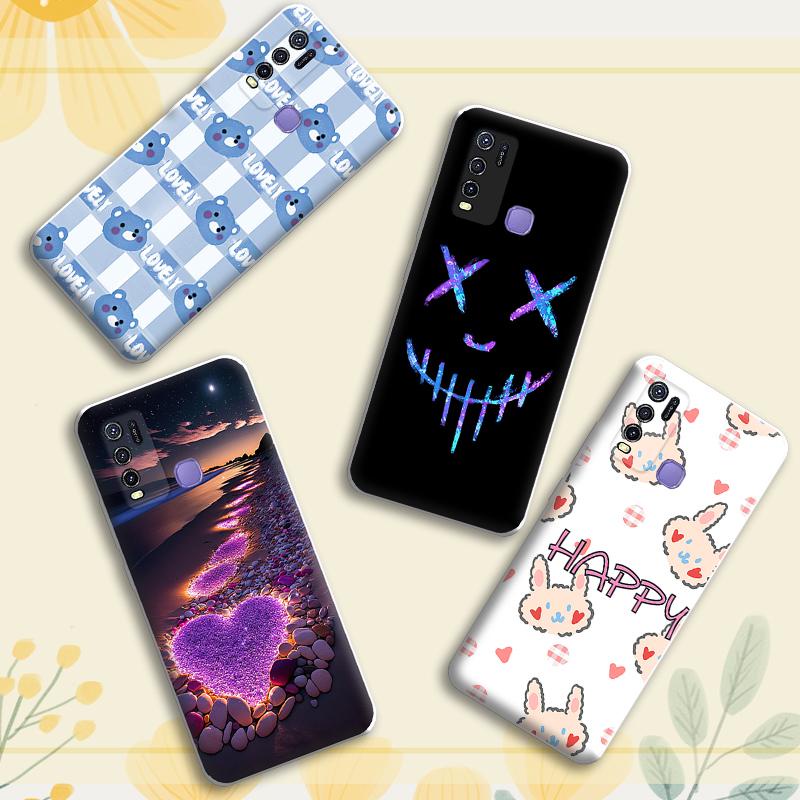 สําหรับ VIVO Y30 Y50 โทรศัพท์มือถือกรณี TPU ซิลิคอนนุ่มสีโทรศัพท์มือถือสําหรับ VIVO Y30 Y50 โทรศัพท์