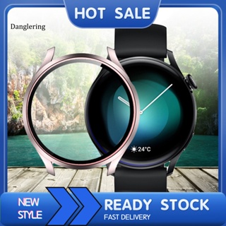 Dl เคสนาฬิกาข้อมือ PC แบบแข็ง กันตก พร้อมฟิล์มกันรอยหน้าจอ สําหรับ Huawei Watch 3 Watch 3 Pro