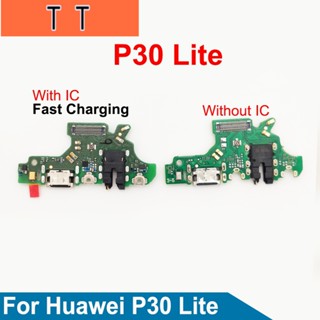  สําหรับ Huawei P30 Lite Nova 4e พอร์ตชาร์จ USB เชื่อมต่อปลั๊กชาร์จ แท่นไมโครโฟน พร้อมแจ็คหูฟัง อะไหล่ซ่อม