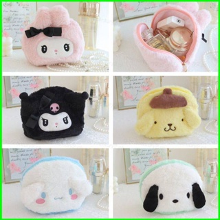 Yg Sanrio Kuromi Pochacco Cinnamoroll mymelody กระเป๋าเครื่องสําอาง ขนาดใหญ่ จุของได้เยอะ ลายการ์ตูนน่ารัก สําหรับเด็กผู้หญิง