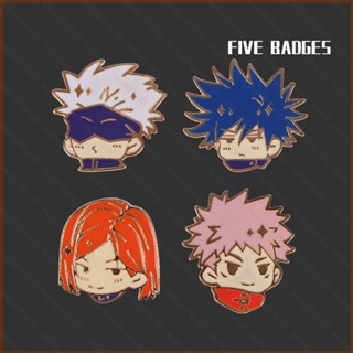 Ns2 เข็มกลัดโลหะ รูปอนิเมะ Jujutsu Kaisen Gojo Yuji Megumi Pin แฟชั่น สําหรับห้อยกระเป๋า SN2