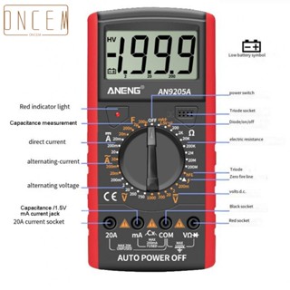 【ONCEMOREAGAIN】Digital Multimeter AC/DC Electrical Test Meter Electrician Transistor Tester