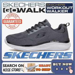 [รองเท้าผ้าใบผู้ชาย]] Skechers_go-walk DLux-Fitness รองเท้าผ้าใบ ข้อสั้น สําหรับผู้ชาย