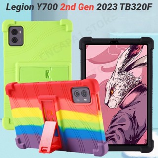 เคสแท็บเล็ต ซิลิโคนนิ่ม พร้อมขาตั้ง สําหรับ Lenovo LEGION Y700 2023 TB320F 8.8 นิ้ว Y700 2nd Gen 8.8 นิ้ว