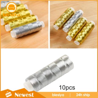 [Blesiya] ด้ายโพลีเอสเตอร์ เคลือบเงา 200yds สําหรับปักครอสสติตช์ แฮนด์เมด DIY 10 ชิ้น