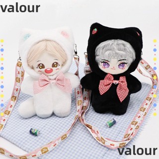 Valour กระเป๋าตุ๊กตาแมว ผ้าฝ้าย 20 ซม. 2 สี อุปกรณ์เสริม