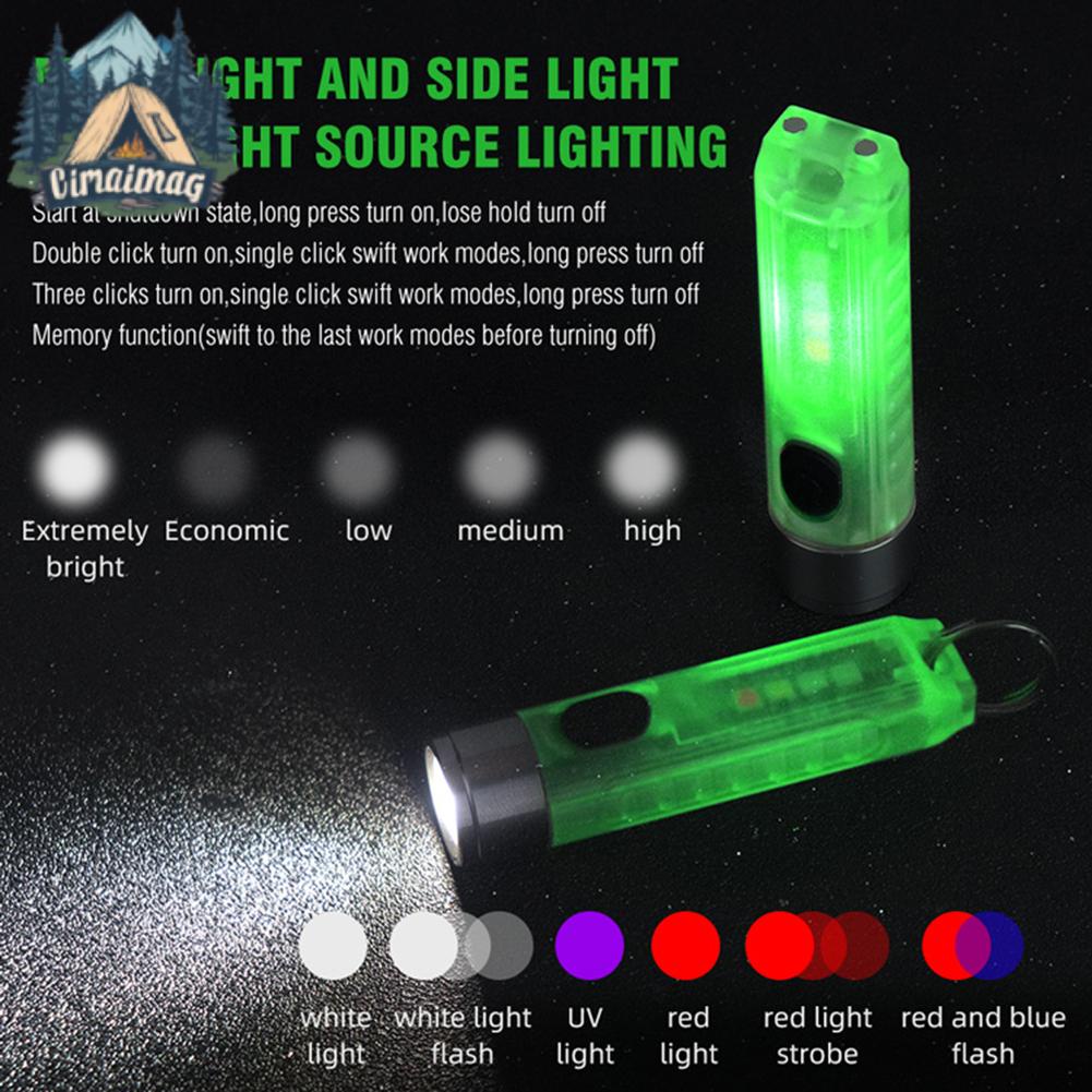 ไฟ LED Type-C ชาร์จ USB 400LM 260mAh IPX5 แบบพกพา สําหรับตั้งแคมป์