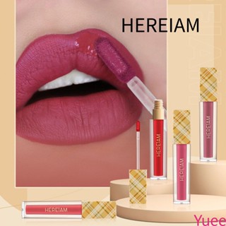 Hereiam ชุดลิปกลอส Matte Velvet Quick-drying Waterproof Long-Lasting Non-stick Cup 6 ชิ้น yuee