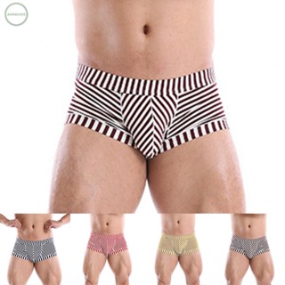 GORGEOUS~Sexy Mens Underwear Boxer Briefs Shorts Bikini Trunks Lightweight Striped