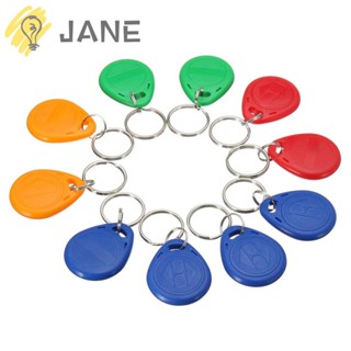 Jane ป้ายแท็ก RFID พลาสติก กันน้ํา สุ่มสี 10 ชิ้น