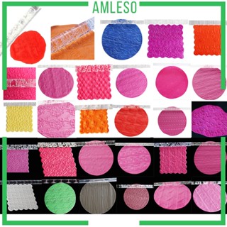 [Amleso] ลูกกลิ้งใส หลายสี สําหรับตกแต่งเค้ก ฟองดองท์