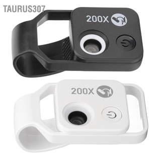 Taurus307 200X โทรศัพท์ Mini Pocket Microscope ออกแบบคลิปกล้องจุลทรรศน์โทรศัพท์ LED Light CPL สำหรับ Jadestone โลหะ