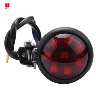 ไฟท้าย ไฟเบรก Led 12V สีแดง ปรับได้ สีดํา สําหรับรถจักรยานยนต์ Chopper Bobber