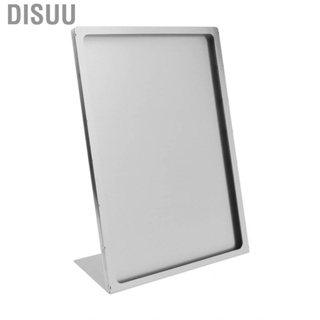 Disuu Vertical Sign Holder Tabletop Menu Display Stand Stainless Steel for Hotel Restaurant Desktop