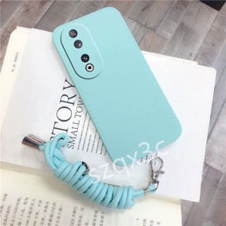 เคสโทรศัพท์มือถือซิลิโคน TPU แบบนิ่ม พร้อมสายคล้องคอ สําหรับ Huawei Honor 90 Lite X9a 5G X9 X8 X6 70 Nova 10 SE Pro Y61 Y90 Y70 Honor90