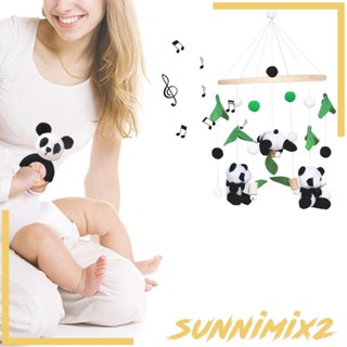 [Sunnimix2] ของเล่นโมบายไม้ รูปสัตว์น่ารัก สําหรับตกแต่งเพดานห้องเด็กเล็ก