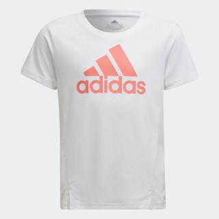 adidas ไลฟ์สไตล์ เสื้อยืด adidas Designed To Move เด็ก สีขาว HE2006