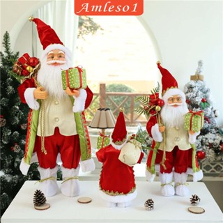 [Amleso1] ตุ๊กตาซานตาคลอส คริสต์มาส สําหรับตกแต่งบ้าน เก็บสะสม