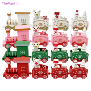 Thevantin รถไฟของเล่น รูปสโนว์แมนน่ารัก งานฝีมือ สําหรับตกแต่งปาร์ตี้คริสต์มาส ปีใหม่