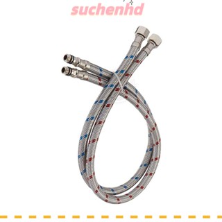 Suchenhd สายก๊อกน้ํา สเตนเลส 304 60 ซม. สุ่มสี ปลอดภัย สําหรับเครื่องทําน้ําอุ่น 2 ชิ้น