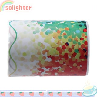 SOLIGHTER สติกเกอร์ ลายจุด อเนกประสงค์ หลากสีสัน DIY สําหรับติดตกแต่งขอบ