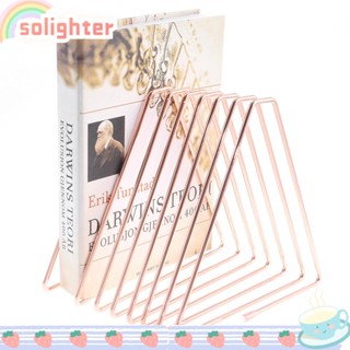 SOLIGHTER ที่วางหนังสือ สีโรสโกลด์ สําหรับตกแต่งโต๊ะ
