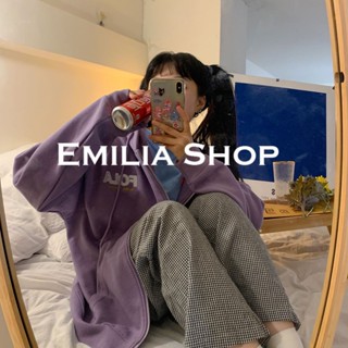 EMILIA SHOP เสื้อกันหนาว เสื้อแขนยาว เสื้อฮู้ด fashionable คุณภาพสูง casual Korean A98J1LD36Z230909