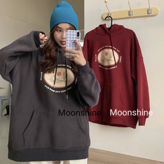 Moon เสื้อกันหนาว เสื้อแขนยาว เสื้อฮู้ด comfortable fashionable trendy ทันสมัย WWY2390ALL36Z230909