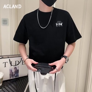 Acland เสื้อยืดผู้ชาย ผู้ชายเสื้อเชิ้ต เสื้อยืด ผ้านุ่ม ใส่สบาย ไม่หด ไม่ต้องรีด MTX2390KJE 36Z230909