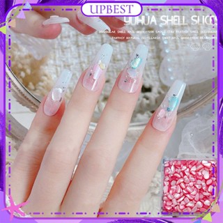 ♕ Nail Art Jade D Magic Color Fritillaria Tablets Jewelry Rose Color Natural Gravel Irregular Shell Seuqins อุปกรณ์ตกแต่งเล็บแต่งเล็บสำหรับร้านเล็บ 9 แบบ UPBEST