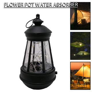 Outdoor LED Solar Lantern Lamp Candle Hanging Light Waterproof Garden Yard Decor