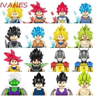 Ivanes ของเล่นเด็ก บล็อกตัวต่อ การ์ตูนอนิเมะ Dragon Ball Son Goku Zeno Zamasu Vegeta Bricks เสริมการเรียนรู้เด็ก