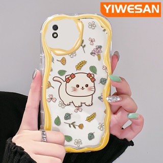 เคสมือถือ แบบนิ่ม แบบใส ลายการ์ตูนแมว ดอกไม้ กันกระแทก สําหรับ Xiaomi Redmi 9C NFC Redmi 9A 9i A1 A2 POCO C31