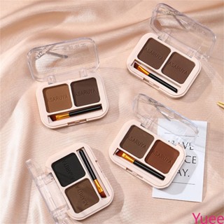 Asaruya ใหม่ธรรมชาติ 2 สี 3d Eyebrow Powder แต่งหน้าง่ายกันน้ำไม่มีแต่งหน้า Fixation Nose Shadow Powder yuee