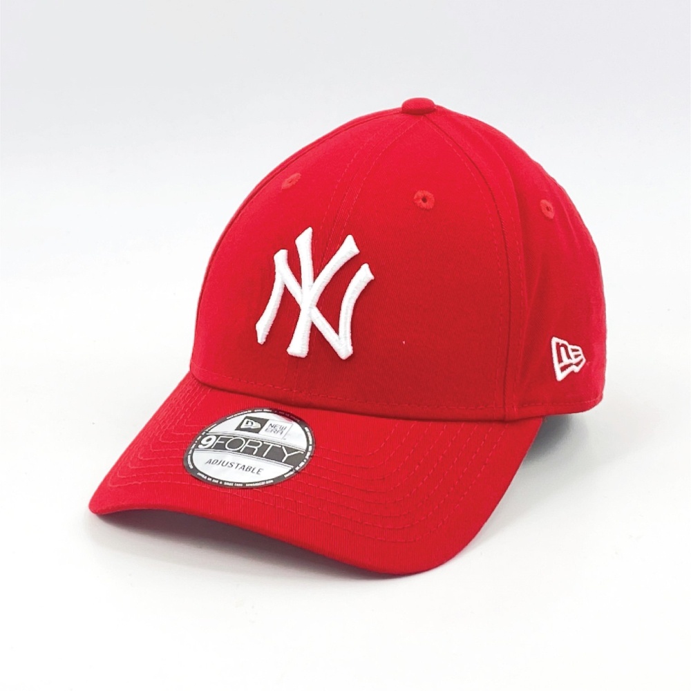 NEW ERA หมวก รุ่น NEW YORK YANKEES LEAGUE BASIC SCARLET/WHITE 9FORTY CAP