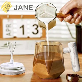 Jane แก้วมักคนกาแฟไฟฟ้าอัตโนมัติ 400 มล. สําหรับบ้าน ออฟฟิศ ท่องเที่ยว