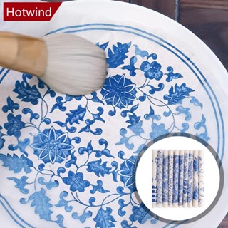 Hotwind กระดาษเซรามิก ลายดอกไม้ สีฟ้า และสีขาว 47*35 ซม. D6R9