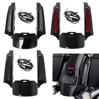 ขายดี ชุดบังโคลนหลัง พร้อมไฟ LED สําหรับ Harley Touring Road King Glide 2009-2013