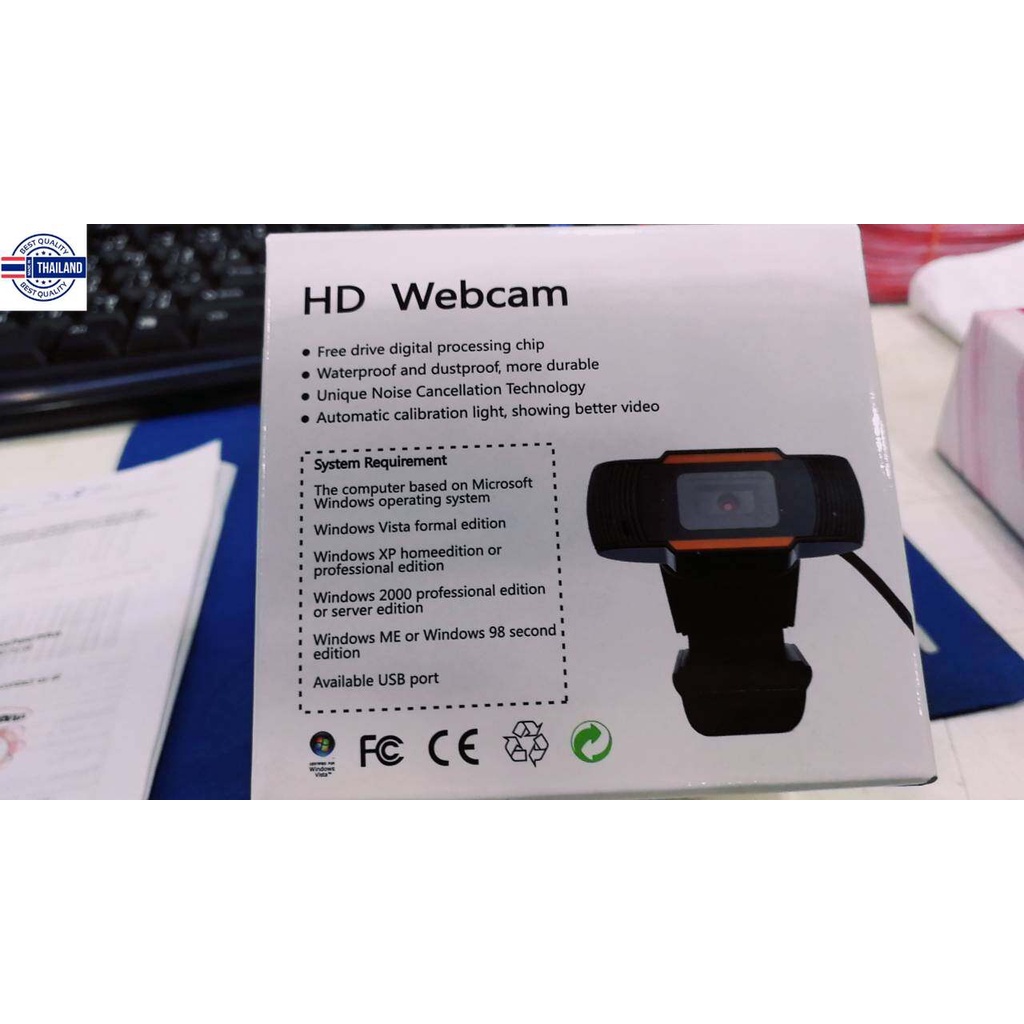 HD Webcam กล้องเว็แคม usb 2 . 0 hd พร้อมไมโครโฟนสําหรั pc คอมพิวเตอร์