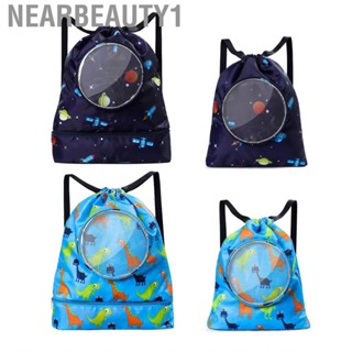 Nearbeauty1 Gym Backpack  Swim Bag  Design Large  Regulable Shoulder Strap for Kids Running