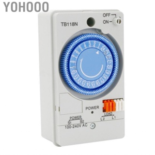 Yohooo Mechanical Timer  Plastic Housing NiMH  Multifunctional Time Control Switch Simple Setting for Street Lamp