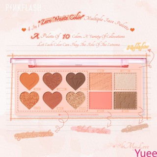 Pinkflash #ohmylove 100% Rich Colour Multiple Face Palette ใหม่ 100% yuee