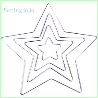 Jojo ห่วงโลหะ ลายดอกไม้ พวงหรีด ดาว แหวนมาคราเม่ ตาข่ายดักฝัน มาคราเม่ แขวนผนัง งานฝีมือ สําหรับงานแต่งงาน DIY