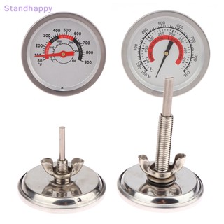 Standhappy อุปกรณ์เสริมทําอาหาร สเตนเลส แบบมืออาชีพ 10-500℃ (50-900℉) เครื่องวัดอุณหภูมิเตาอบ บาร์บีคิว สําหรับเตาย่าง