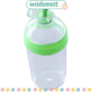 Wisdomest ขวดใส่น้ําสลัด 8.5 ออนซ์ ปลอด BPA สีเขียว ทนทาน สําหรับห้องครัว