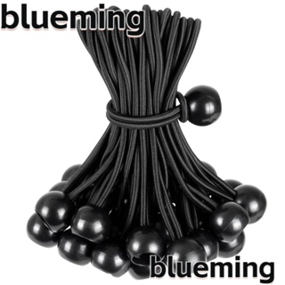 Blueming2 สายเชือกบันจี้จัม ยืดหยุ่นสูง 8 นิ้ว สีดํา สําหรับเต็นท์ ตั้งแคมป์ 50 ชิ้น