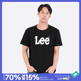 เสื้อเลือกตั้ง LEE เสื้อยืดแขนสั้นผู้ชาย ทรง REGULAR รุ่น LE S523MTSSF08 สีดำ