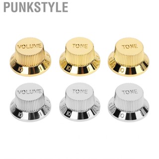 Punkstyle 3PCS Electric Bass Volume Knob Plastic 2T1V Fine Workmanship Guitar Potentio GSS