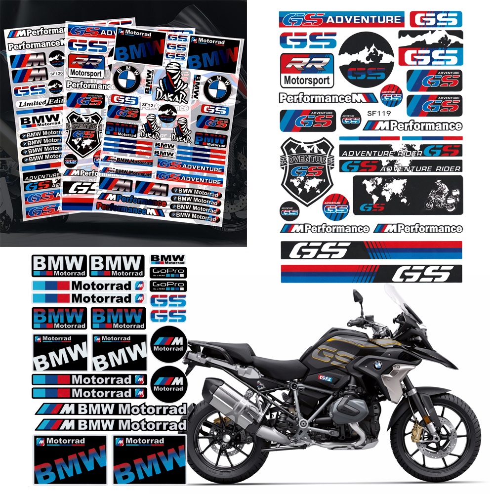 สติกเกอร์โลโก้ BMW S1000RR F850GS 1250GSA GS1250 R 1200 GS สําหรับรถจักรยานยนต์ สกูตเตอร์ ถังน้ํามันเชื้อเพลิง หมวกกันน็อค กระจกหน้ารถ บังโคลนมอเตอร์ไบค์